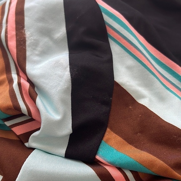 Solo La Fe Boho Striped Chevron Half Sleeve Dress l SIZE S - Picture 5 of 7